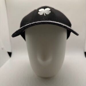 Black Clover Live Lucky Baseball Cap Black Grey Shamrock Logo L XL Memory‎ Fit